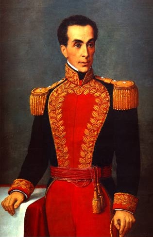 Portrait of Simón Bolívar.