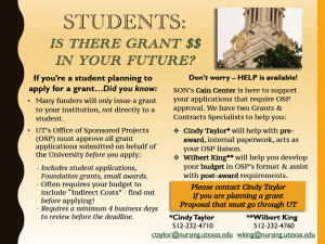 poster information about grants