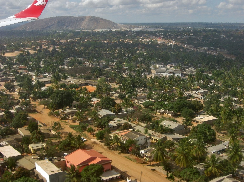 View of Nampula, Mozambique, from the air