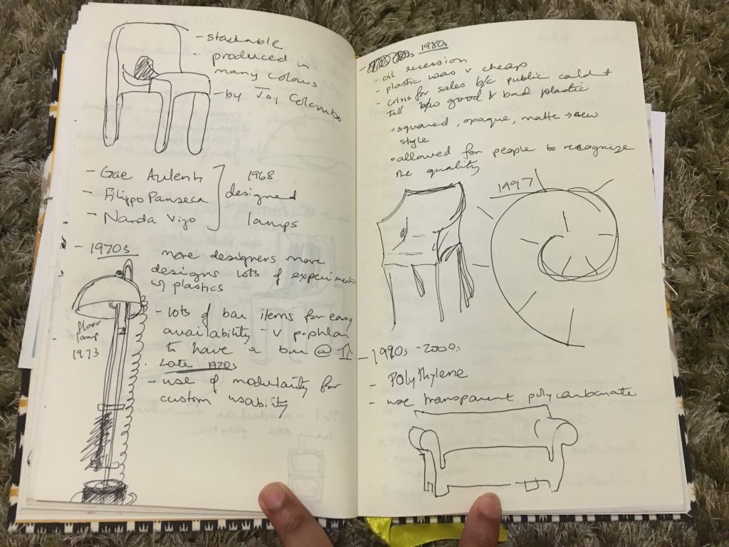 Notes and sketches from Kartell