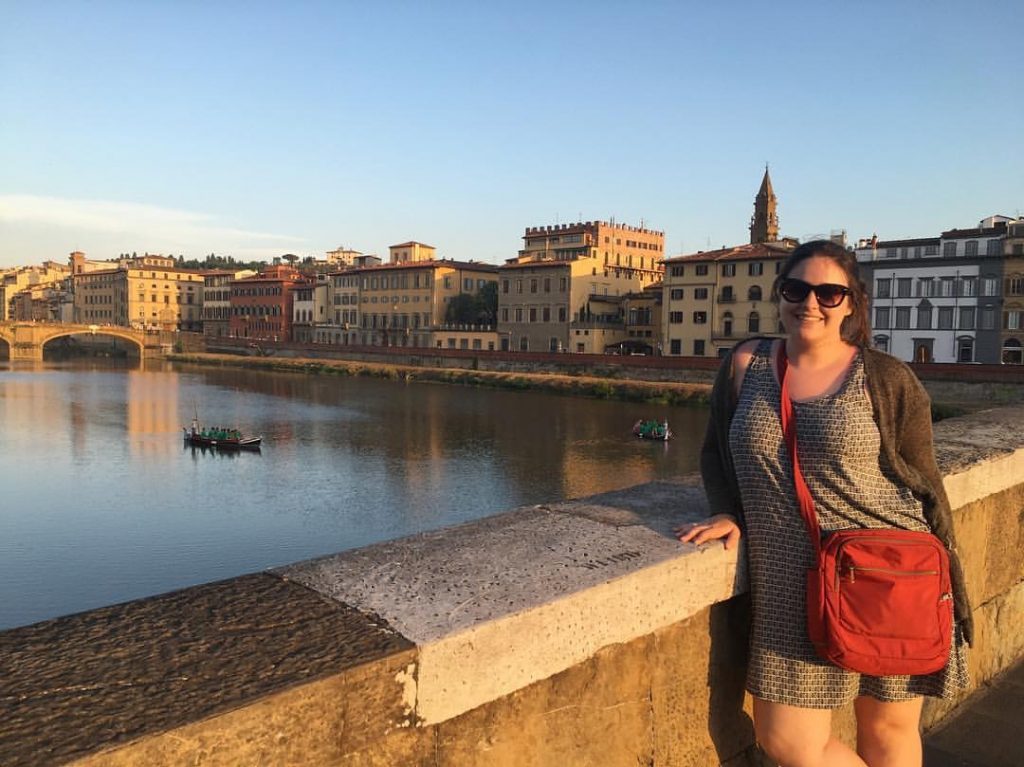 Me in Florence by the river