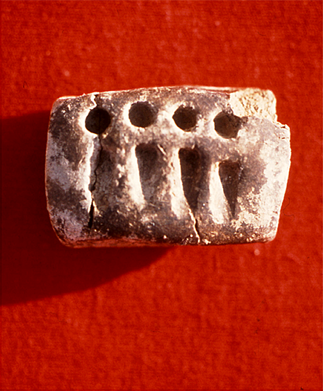 rectangular token with impressions