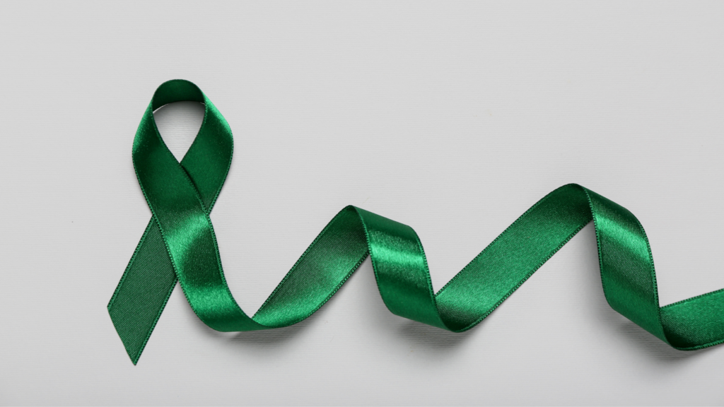 Green ribbon in