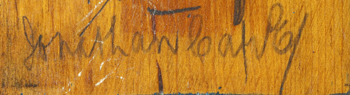 This previously unknown signature was identified as the English publisher Jonathan Cape by University of Texas at Austin English Professor Michael Winship. 