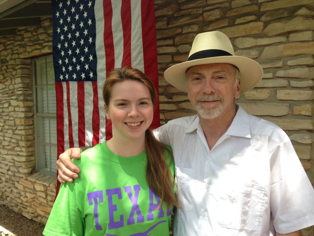 Peter Mears with his daughter, Lucy, on July 4th. Courtesy of Peter Mears.