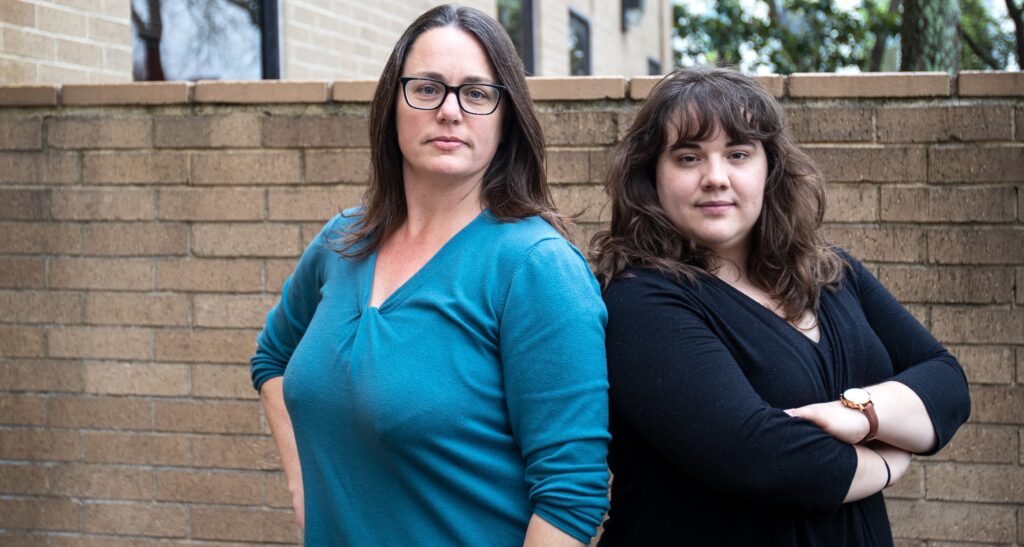 Laurie Cook Heffon (left) and Ana Hernández (right). 