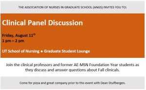 Clinical Panel Discussion Flyer