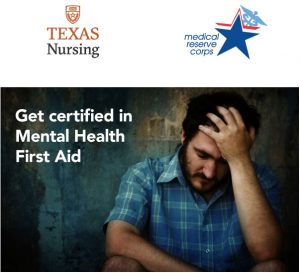 Texas Nursing/Medical Reserve Corps Mental Health First Aid Image
