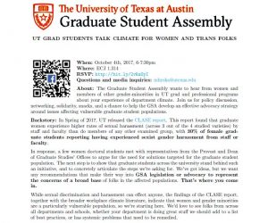 Climate Talk Women and Trans Folks October 4th 6-7:30pm