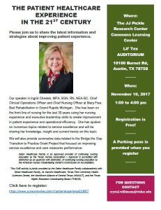 Patient Health Care Experience Flyer