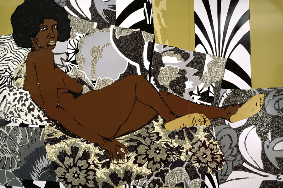 illustration of a woman reclining