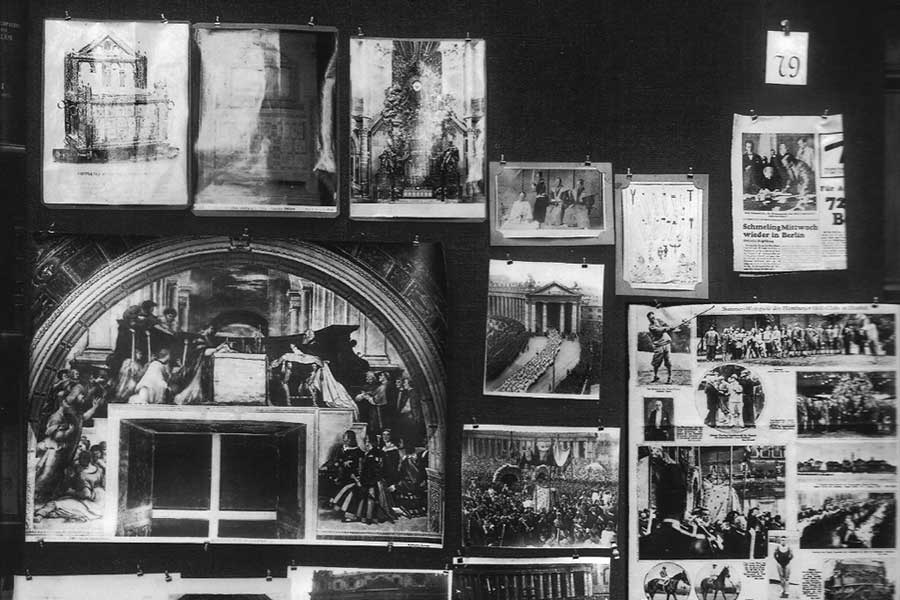 black and white news photos