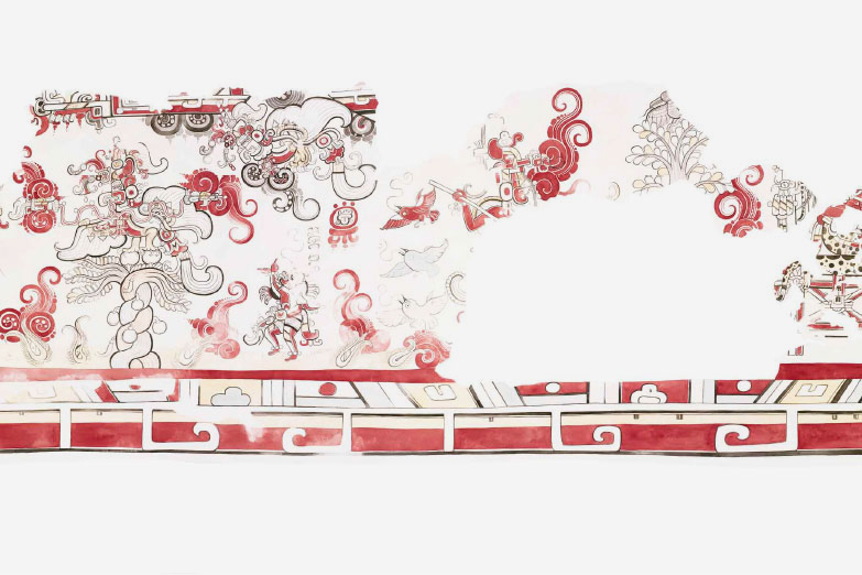 cropped section of the Bartolo murals