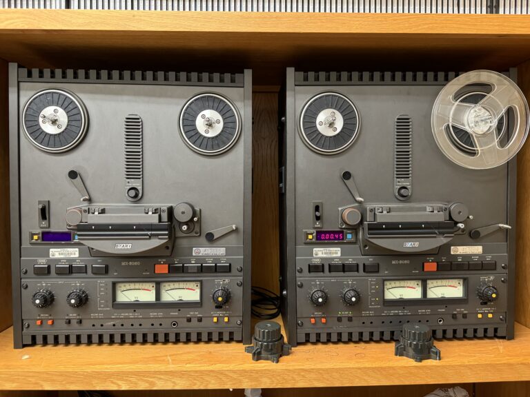 A photo of OTARI MX-5050 tape decks.