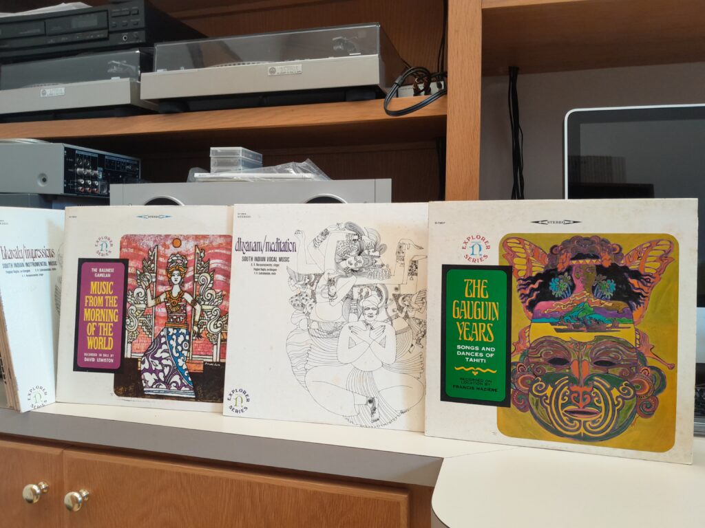 Three examples of Nonesuch LP cover art