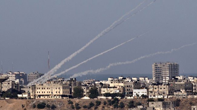 Palestinians fire retaliatory rockets into Israel. (File photo from PressTV.com)