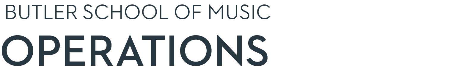 Butler School of Music Operations Home Page