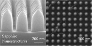 Graphical abstract: Scratch-resistant sapphire nanostructures with anti-glare, anti-fogging, and anti-dust properties, Kun-Chieh Chien and Mehmet Kepenekci et al., Materials Horizons, 2025
