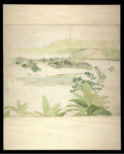 Watercolor of a plantation