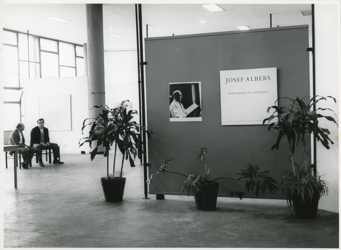 View of the Josef Albers’ exhibition Homage to the Square at the Museu de Arte Contemporâneada Universidade de São Paulo. December 1964