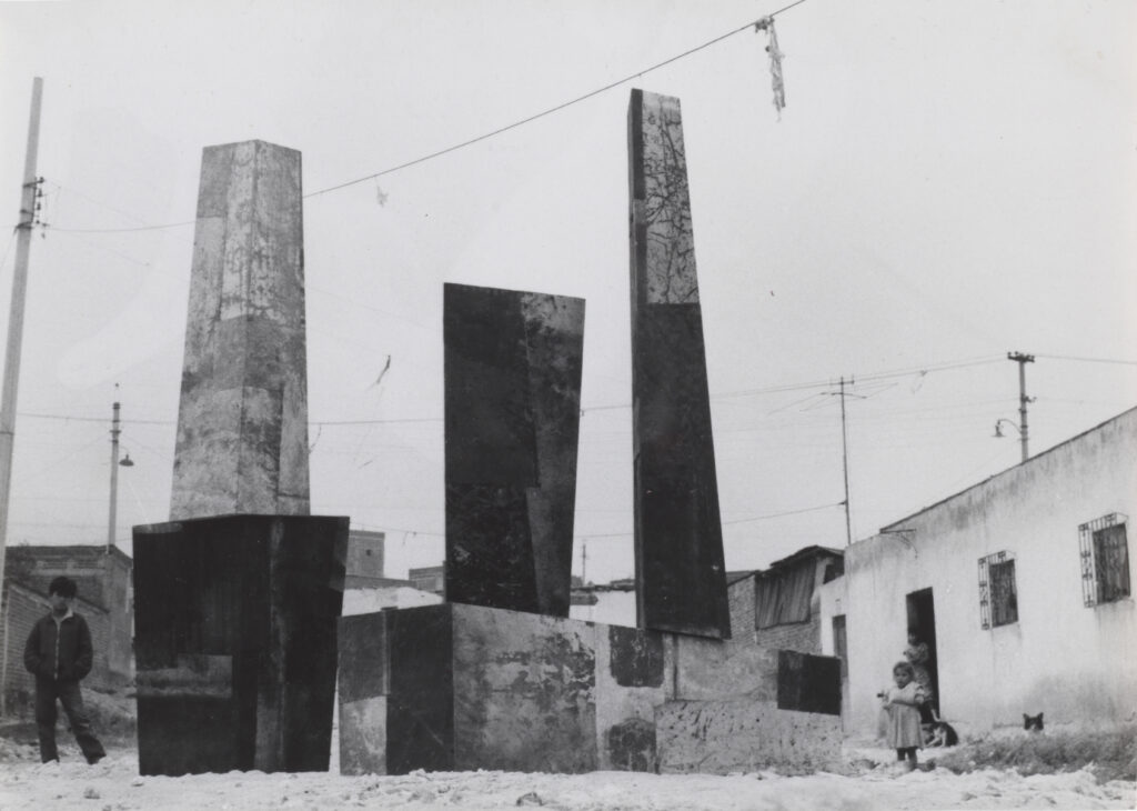 sculptural ensemble in Mexico City street