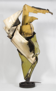 sculpture made of various metals