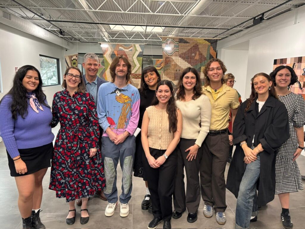 CLAVIS-affiliated students and faculty at an art gallery in Houston