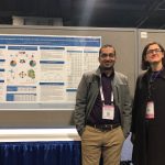 Picture of Dr. Sciara with her CM2 GRA Mashrur Rahman with his TRB poster, "The First and Last Mile of Public Transportation: A study of access and egress travel characteristics of commuters living in the suburban areas of Dhaka"