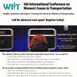 Flyer for the Women's Issues In Transportation Conference