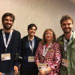 Lisa Loftus-Otway with her panel attendees/interviewers