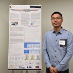 Yantao Huang, GRA for Dr. Kara Kockelman with his poster on autonomous vehicles