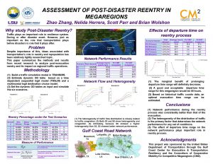 Picture of “Assessment of post-disaster reentry in Megaregions” Poster