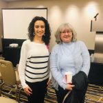 Picture of Inessa Ach and Amy Stearns from USDOT at the CUTC UTC Director's Meeting