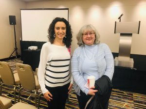 Picture of Inessa Ach and Amy Stearns from USDOT at the CUTC UTC Director's Meeting