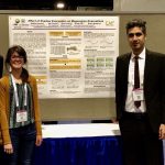 Picture of Efe Tuncer, Brian Wolshon, Nelida Herrera, Zhao Zhang, and Scott Parr with their CM2 poster "Effect of Shadow Evacuation on Megaregion Evacuations"