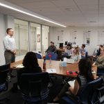 Phil Lasley giving a guest lecture