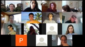 Still from the May student-led symposium