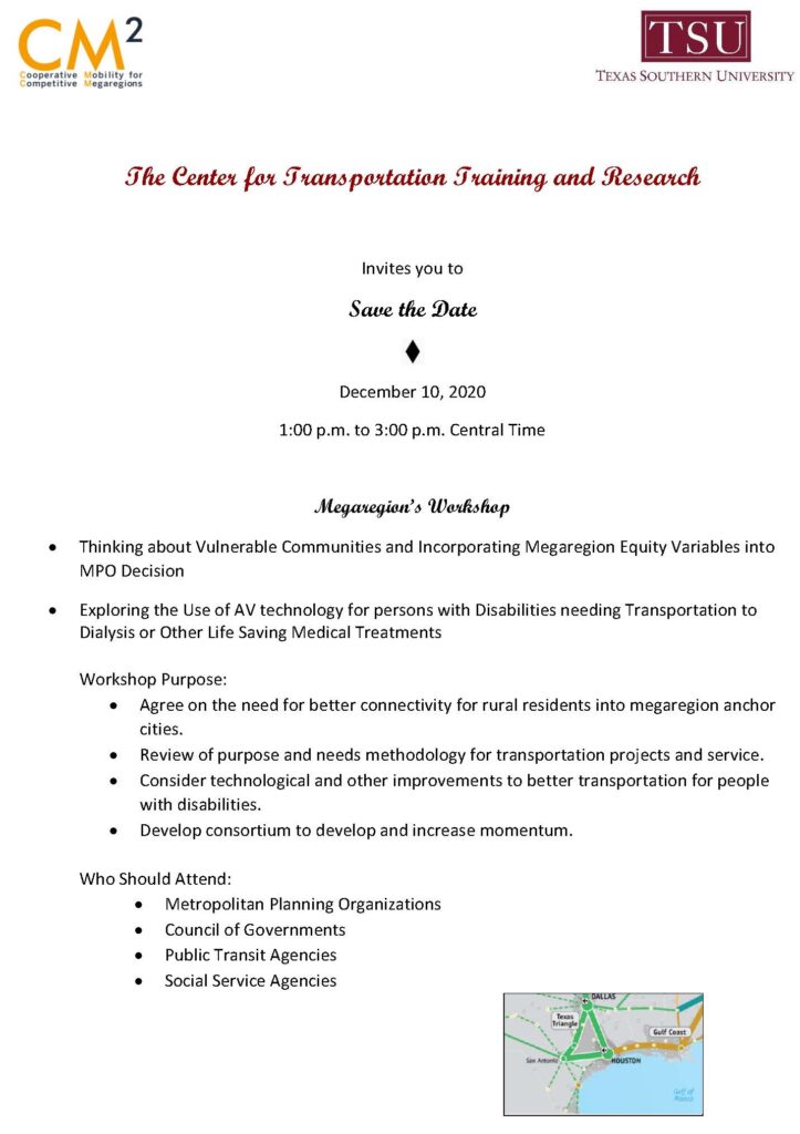 Save the Date: Megaregions Workshop