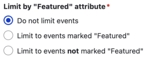 Listing Blocks Featured Attribute