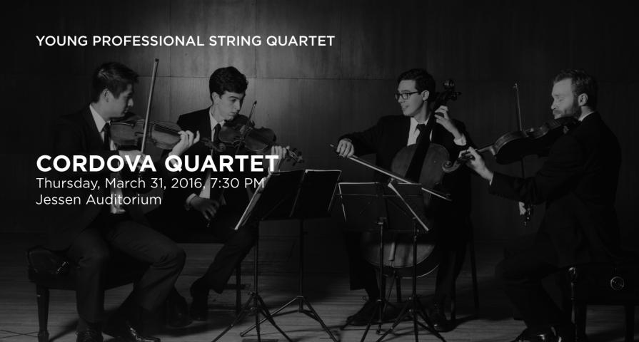 Announcement of the Cordova Quartet demonstrating JPG quality