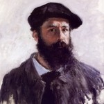 Painted portrait of Monet