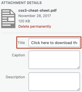 Attachment Details