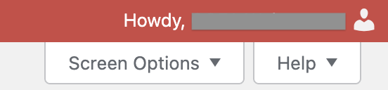 WordPress Screen Options