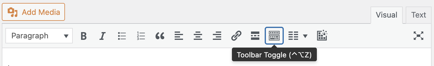 Toolbar Toggle