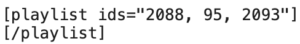 Shortcode for creating an audio playlist