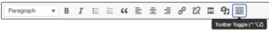 The Toolbar Toggle button