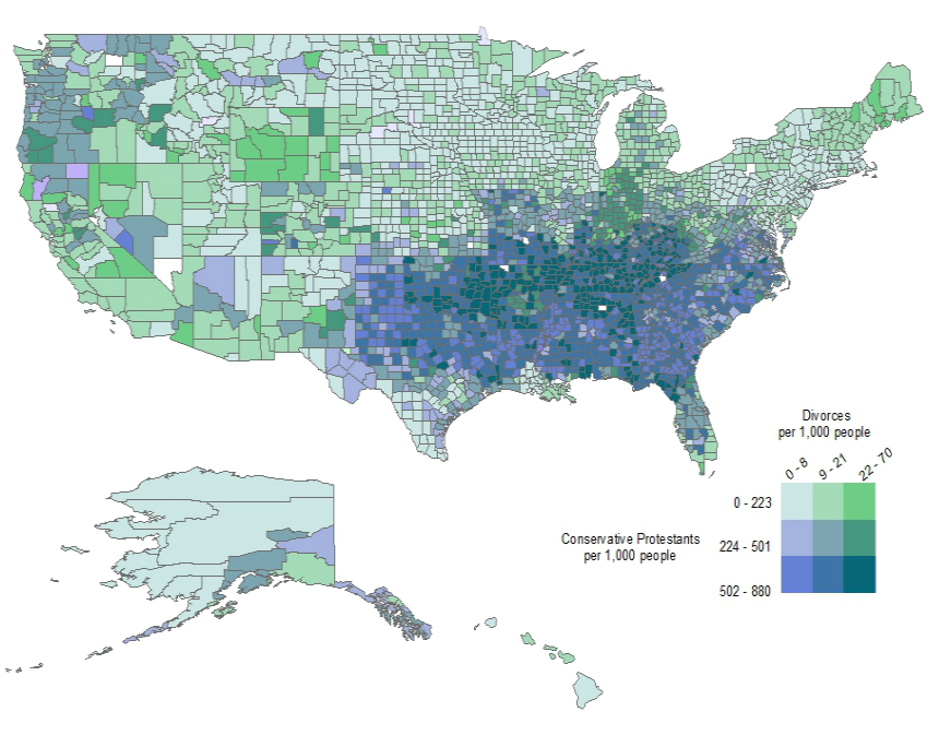 Conservatives go to red states and liberals go to blue as the country