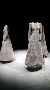 Intricate dresses showcased in Armani