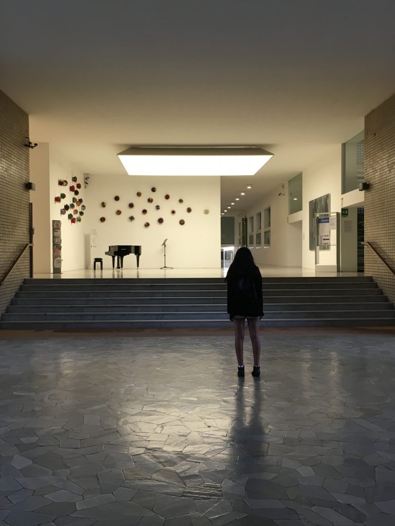 Inside of the Università Luigi Bocconi