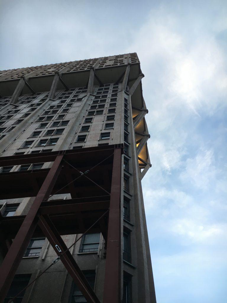 Worm's eye view of the tower